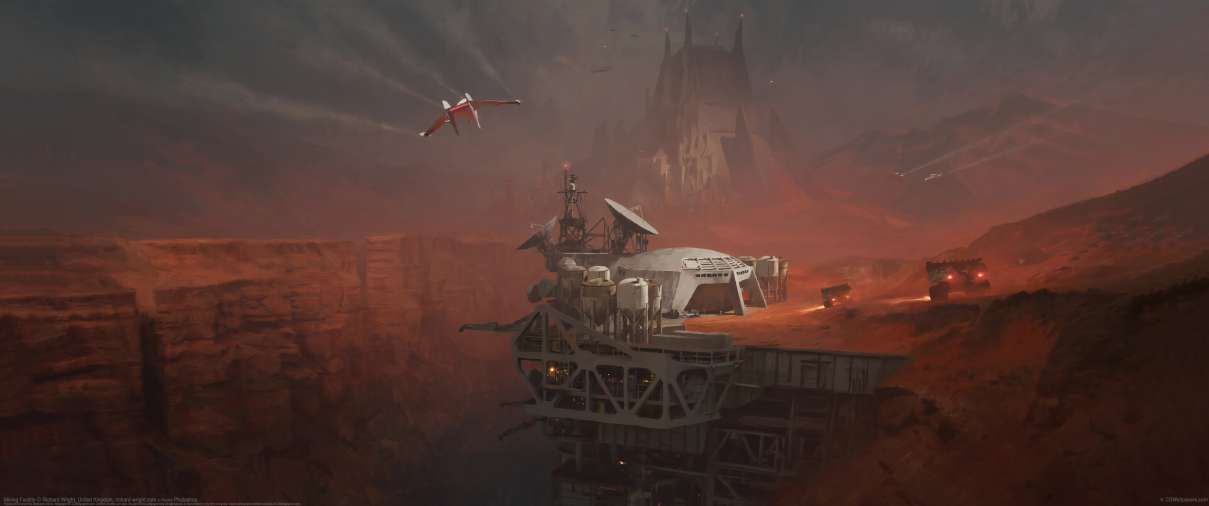 Mining Facility ultrawide achtergrond