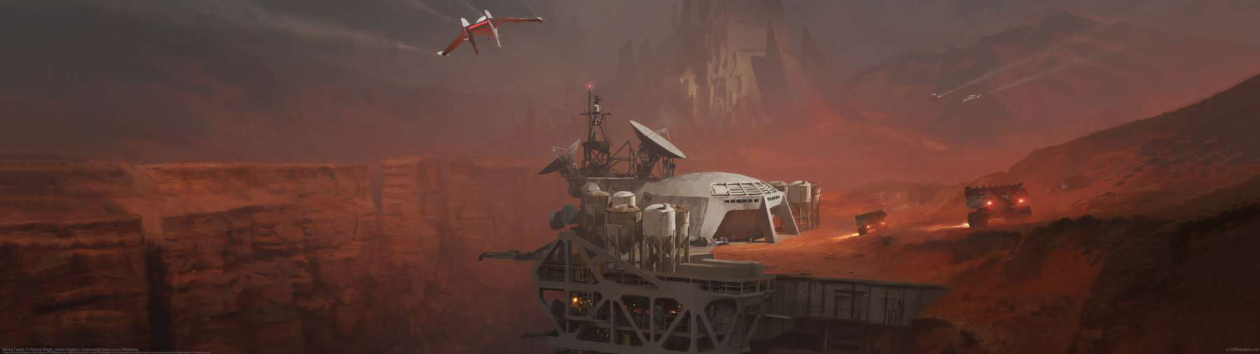 Mining Facility ultrawide achtergrond