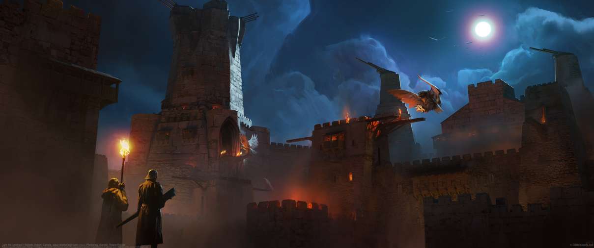 Light the Landings ultrawide achtergrond