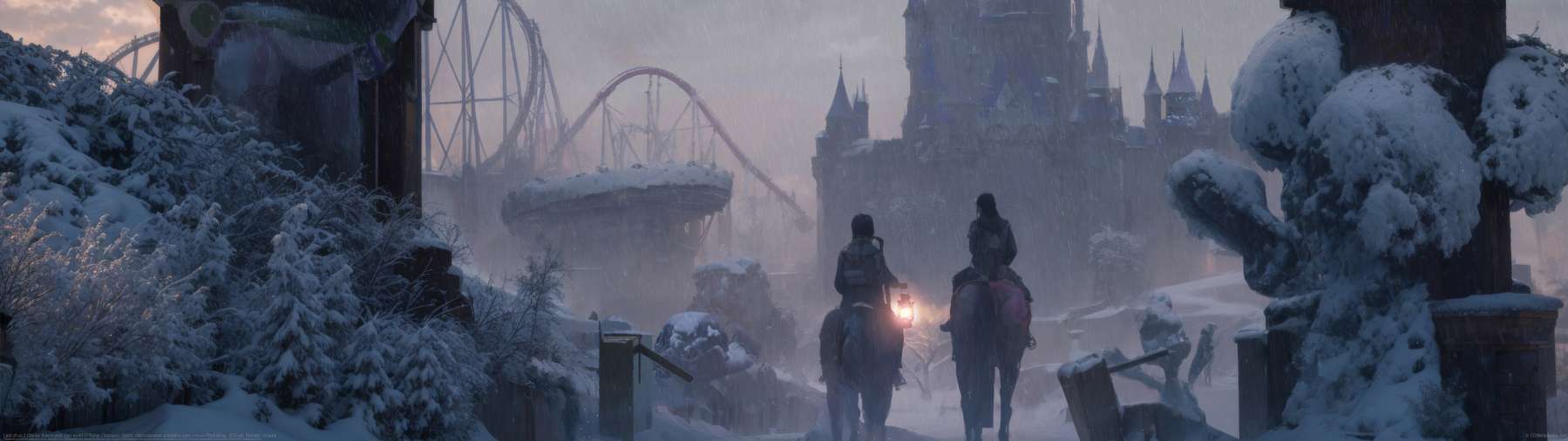 Last of us 2 Disney theme park (fan work) ultrawide achtergrond