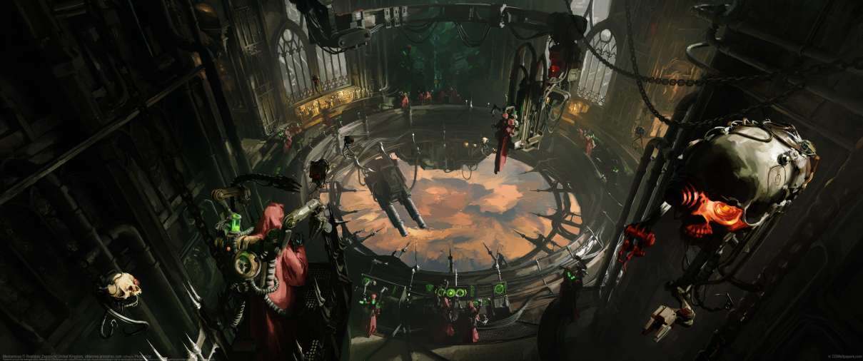 Mechanicus ultrawide achtergrond