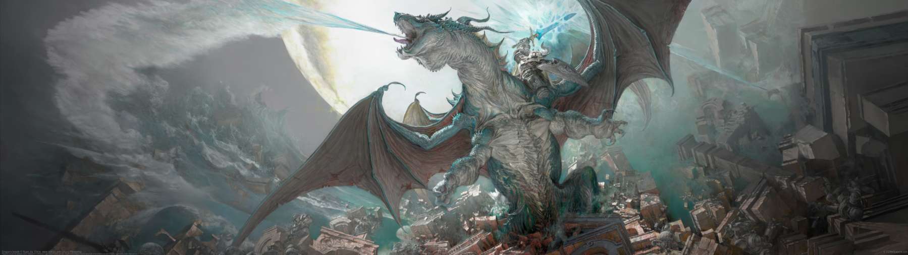 Dragon's breath ultrawide achtergrond