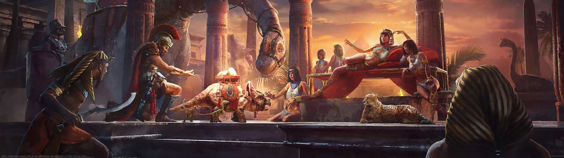 Venatio - Hannibal meets Cleopatra ultrawide achtergrond