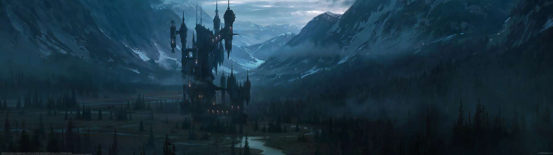 Castlevania Season 2 Backgrounds ultrawide achtergrond