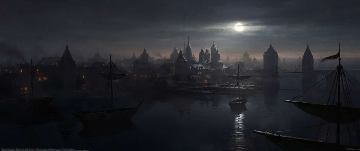 Castlevania season 2 backgrounds: Braila ultrawide achtergrond