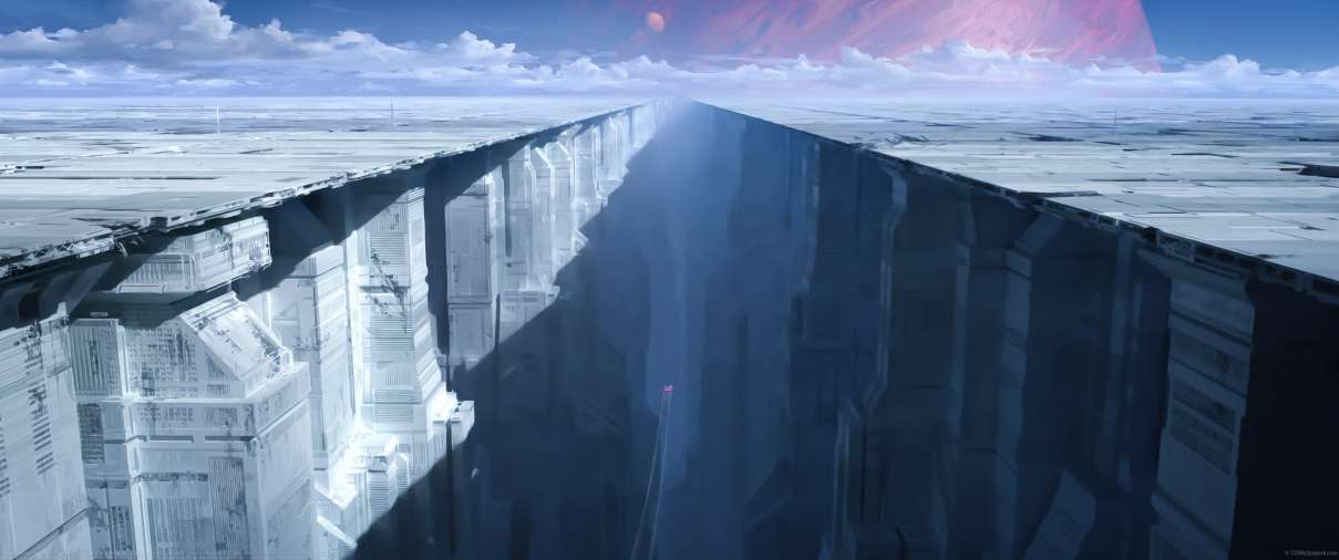 Abandoned planet ultrawide achtergrond