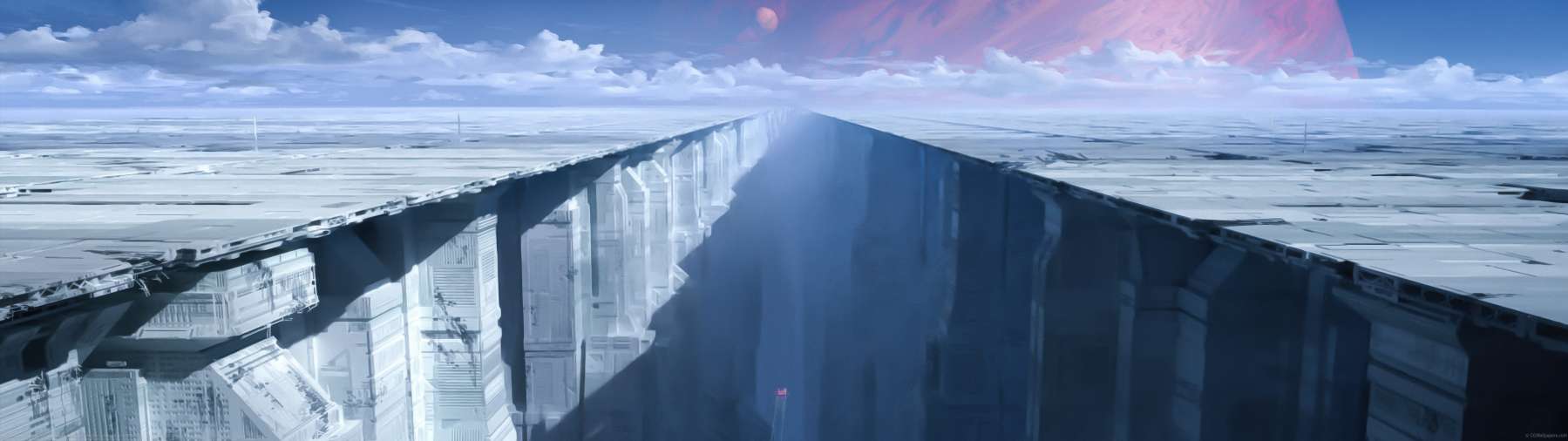 Abandoned planet ultrawide achtergrond