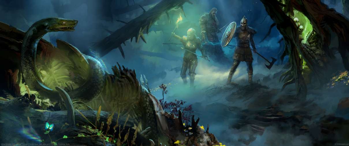 Viking Simulator JARL: Concept Paintings ultrawide achtergrond