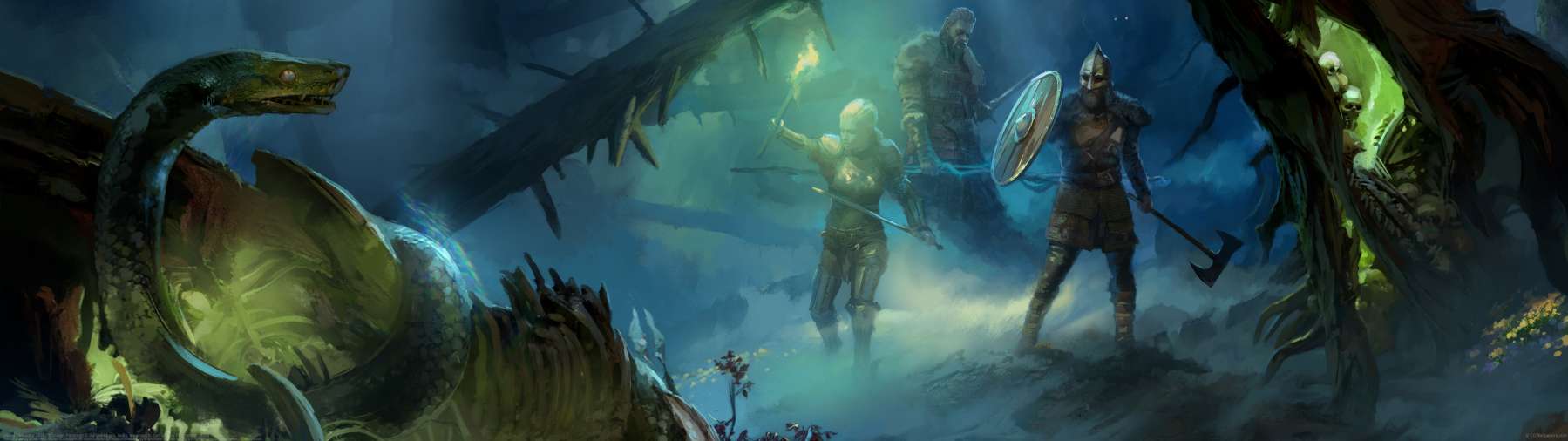 Viking Simulator JARL: Concept Paintings ultrawide achtergrond