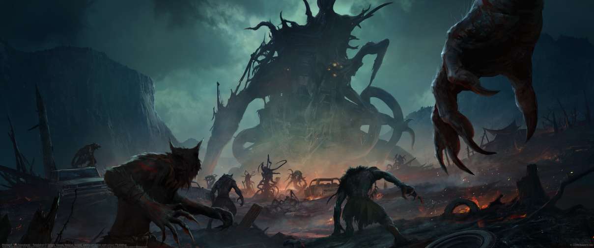 Werewolf: The Apocalypse - Retaliation ultrawide achtergrond