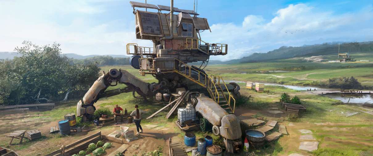 Dacha ultrawide achtergrond