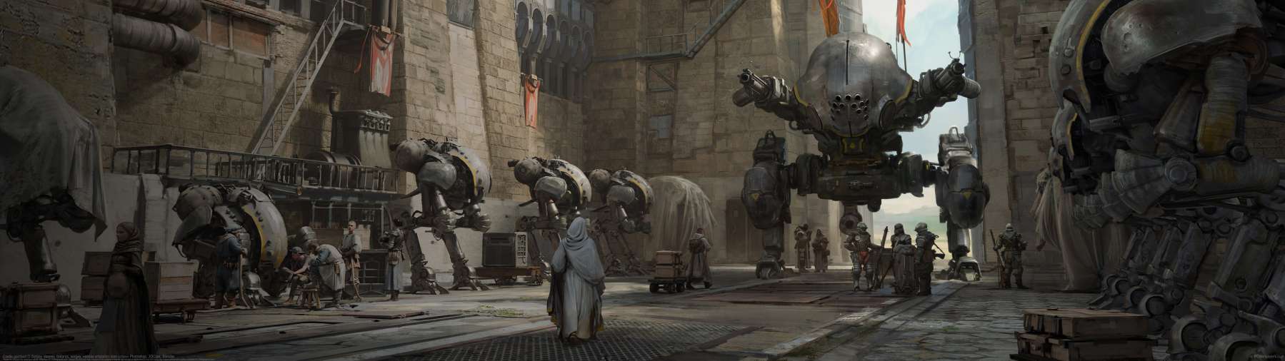 Castle garrison ultrawide achtergrond