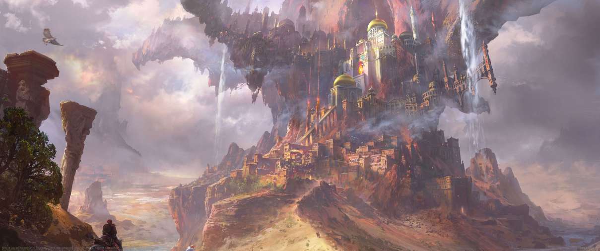 Wing of Lou lan Ancient City ultrawide achtergrond