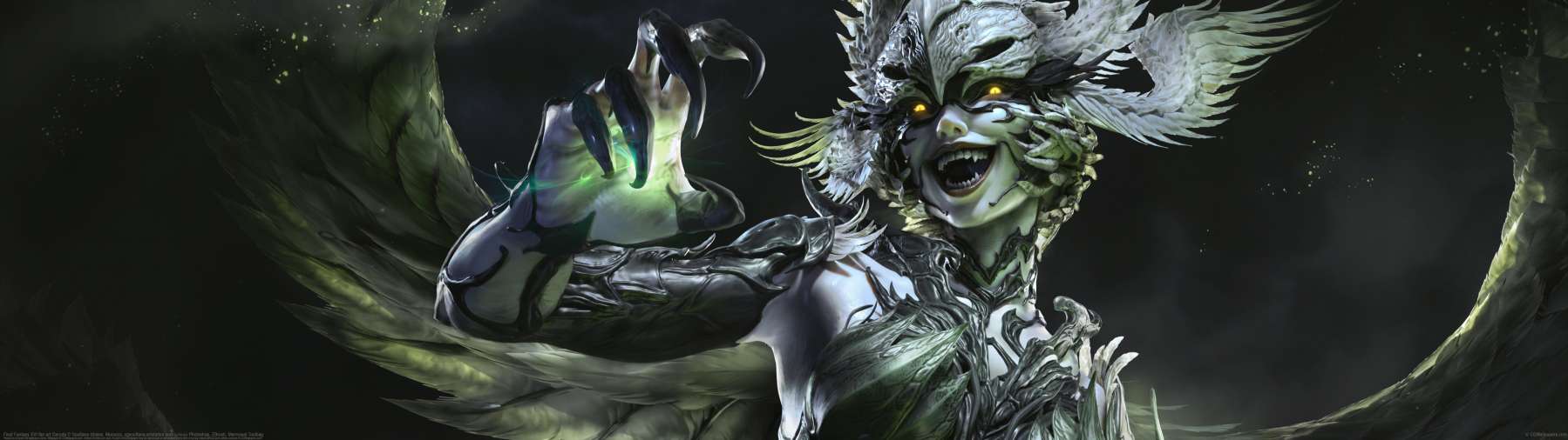 Final Fantasy XVI fan art Garuda ultrawide achtergrond