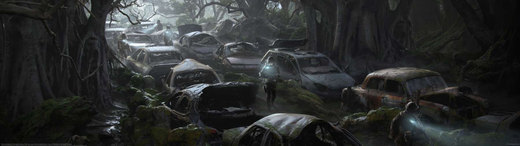 Post apocalypse ultrawide achtergrond