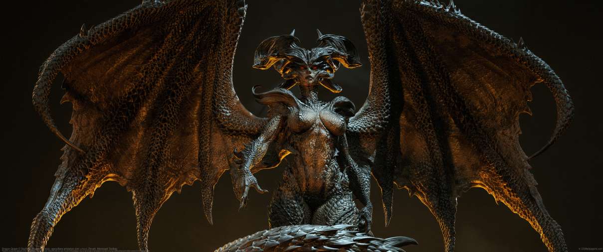 Dragon Queen ultrawide achtergrond