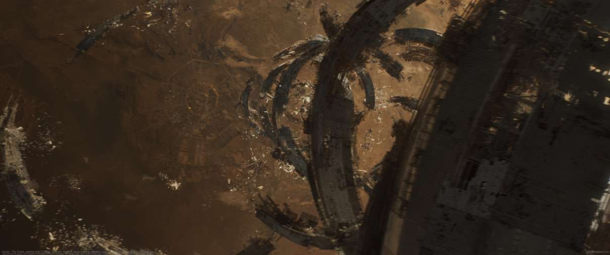 Huxley - The Oracle, opening shot ultrawide achtergrond