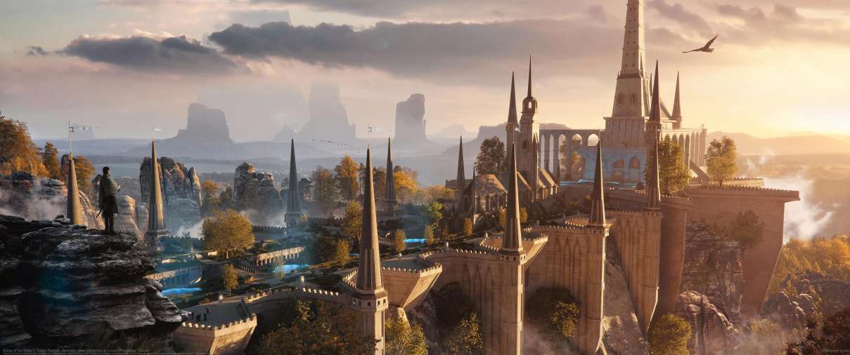 Abbey of the Skies ultrawide achtergrond