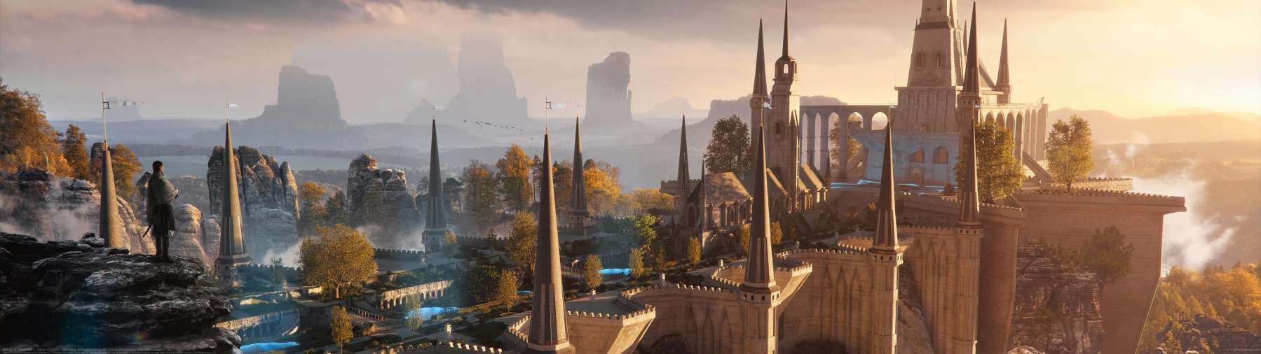 Abbey of the Skies ultrawide achtergrond