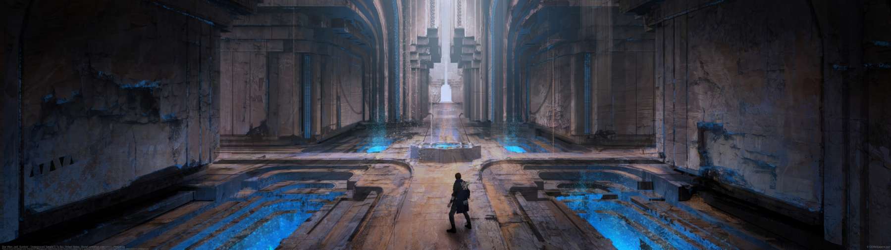 Star Wars Jedi: Survivor - Underground Temple ultrawide achtergrond