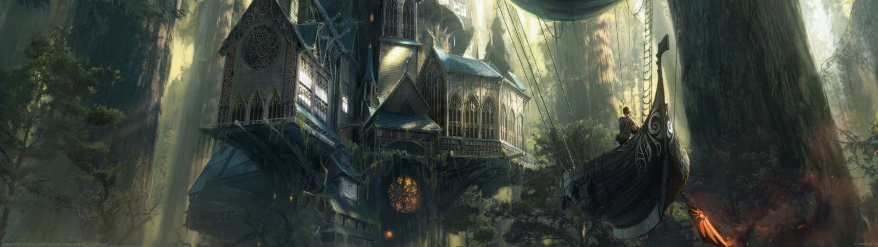 Arrival at Svetoslav Sanctuary ultrawide achtergrond