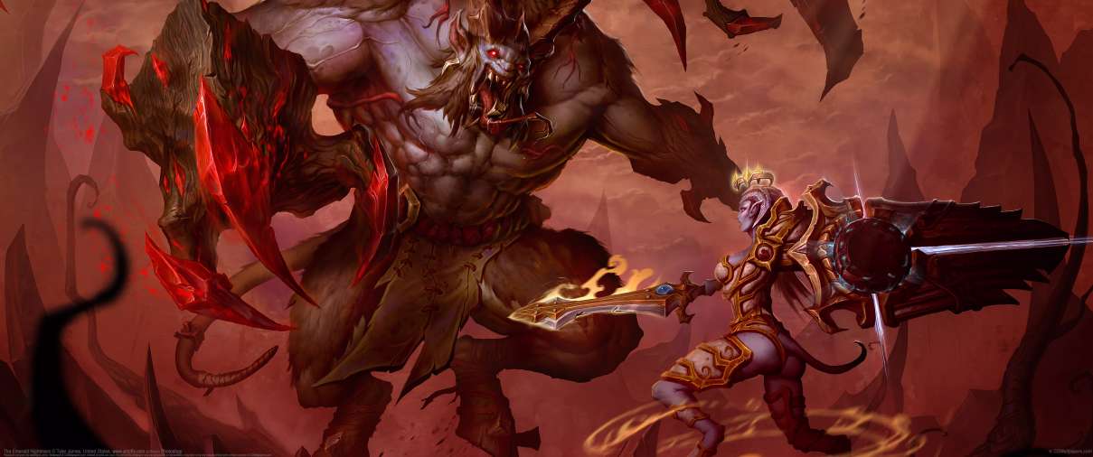 The Emerald Nightmare ultrawide achtergrond