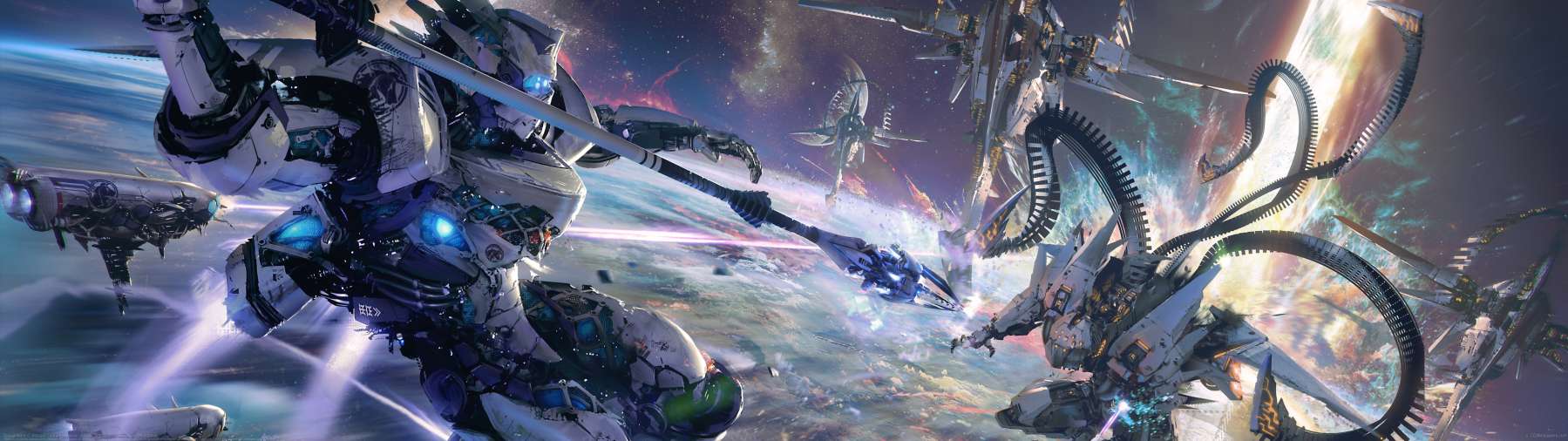 Space ware ultrawide achtergrond