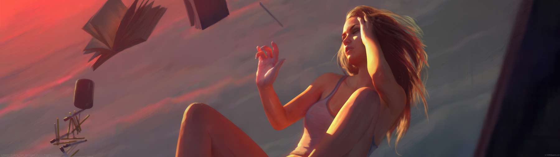 In Absentia ultrawide achtergrond