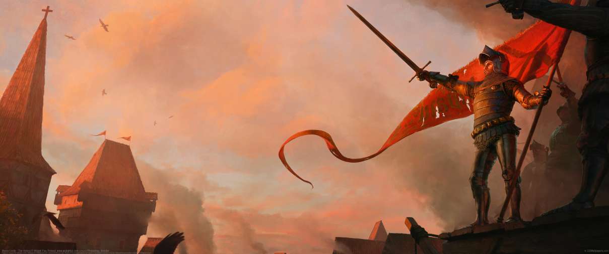 Manor Lords - The Victory ultrawide achtergrond