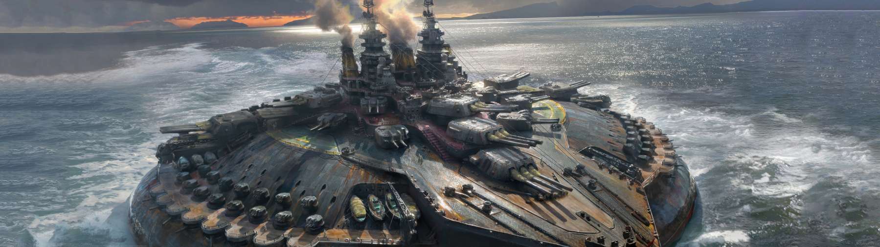 Thunder Fleet ultrawide achtergrond