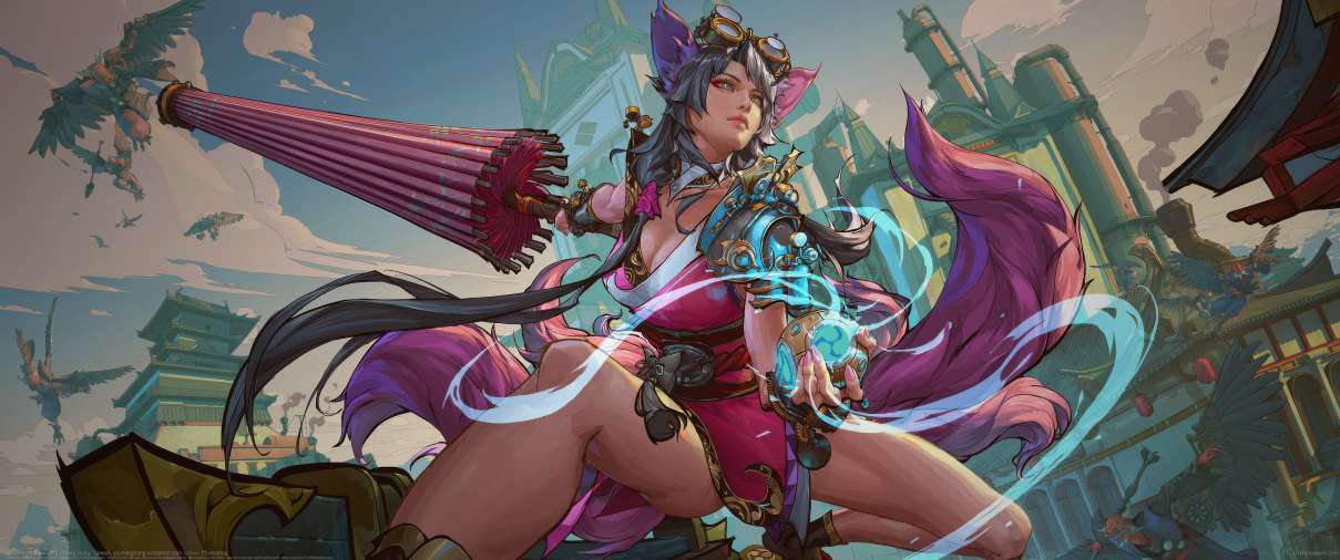 Tamamo no mae ultrawide achtergrond