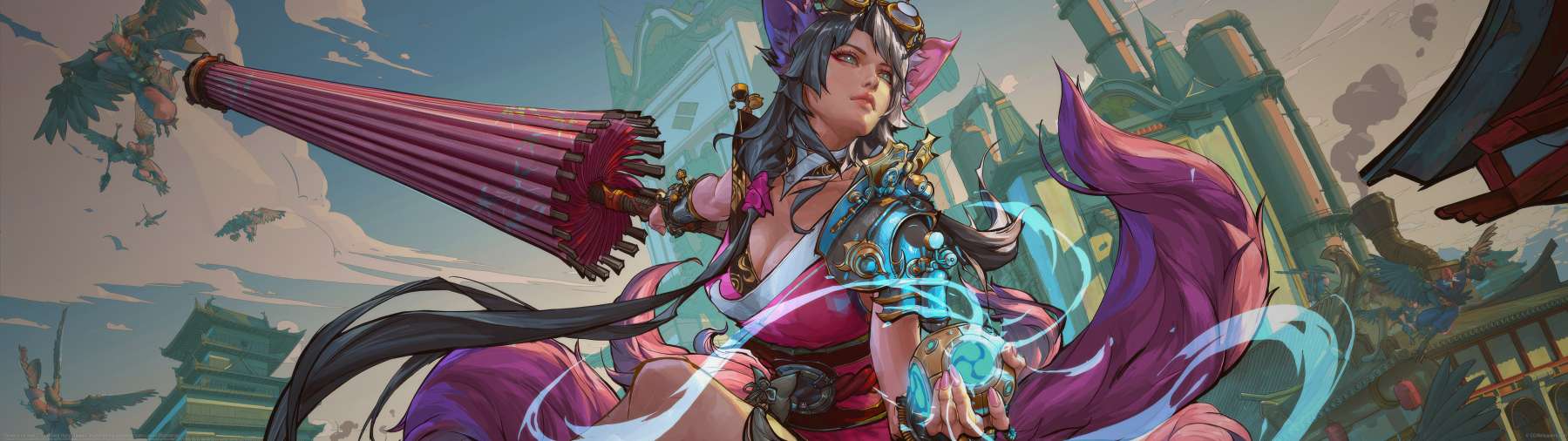 Tamamo no mae ultrawide achtergrond