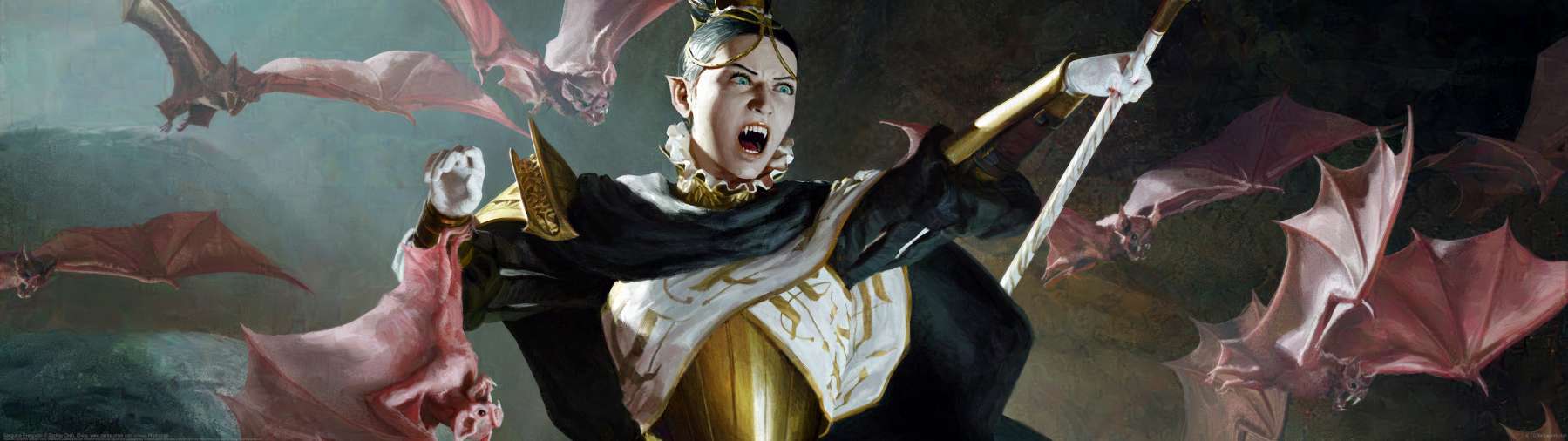 Sanguine Evangelist ultrawide achtergrond