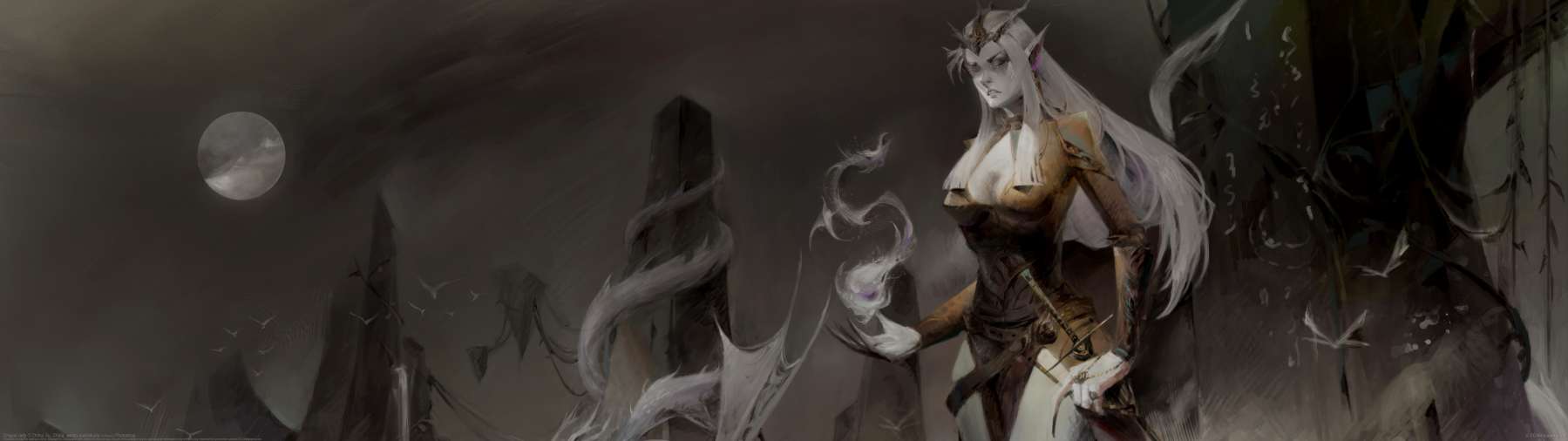 Dragon lady ultrawide achtergrond