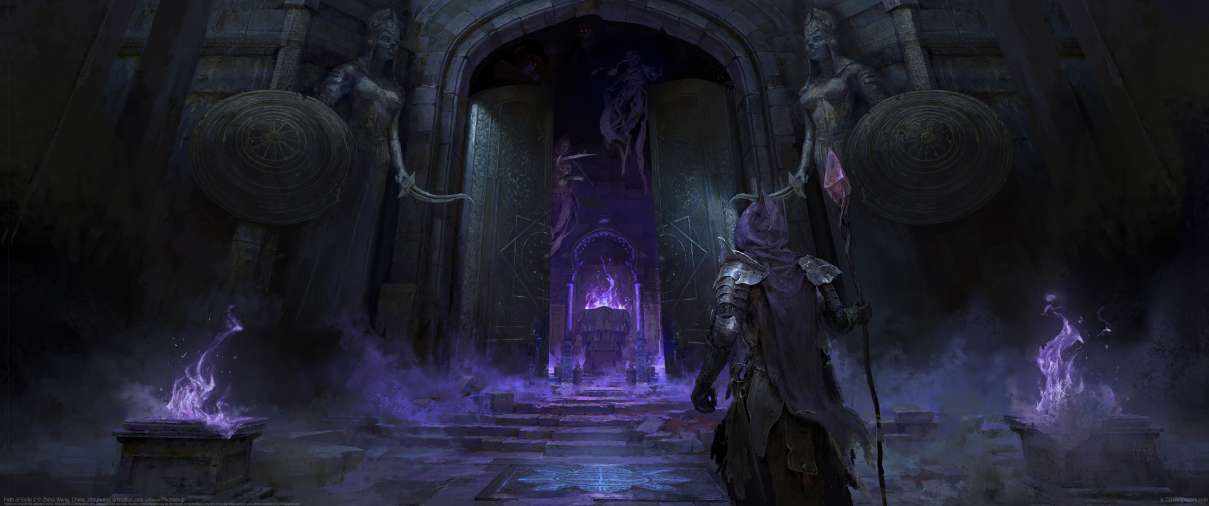 Path of Exile 2 ultrawide achtergrond