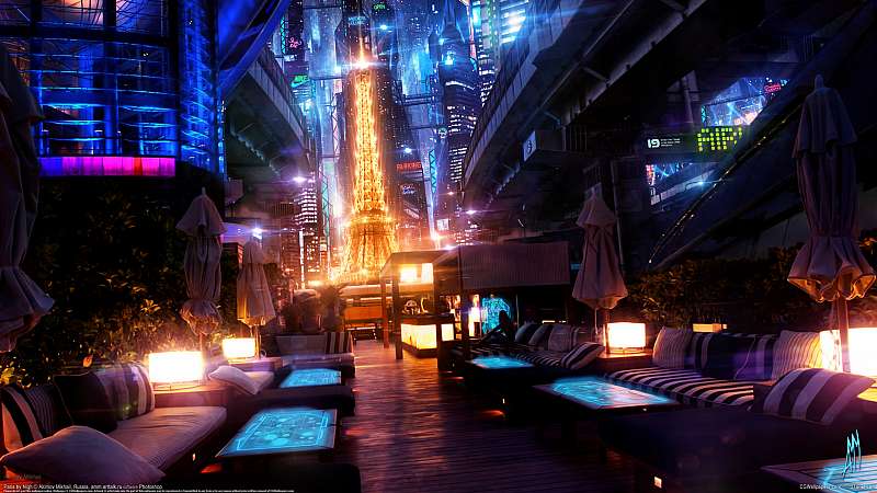 Paris by Night achtergrond