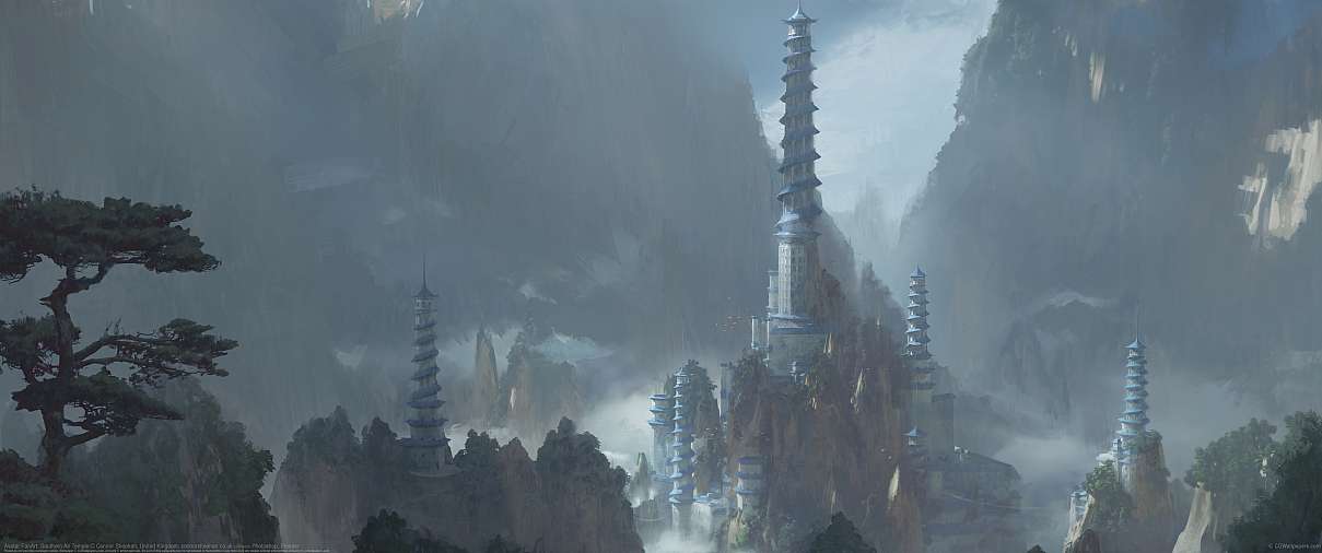 Avatar FanArt: Southern Air Temple ultrawide achtergrond