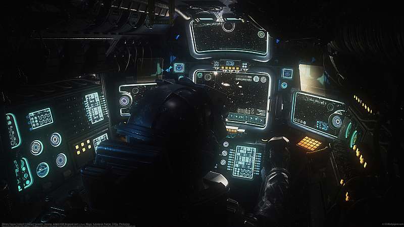 Military Space Cockpit achtergrond