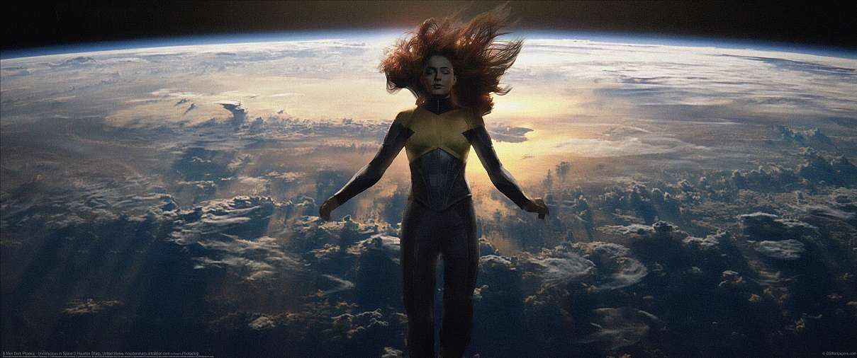 X-Men Dark Phoenix - Unconscious in Space ultrawide achtergrond