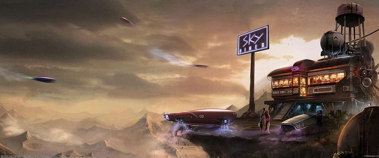 Sky Diner ultrawide achtergrond
