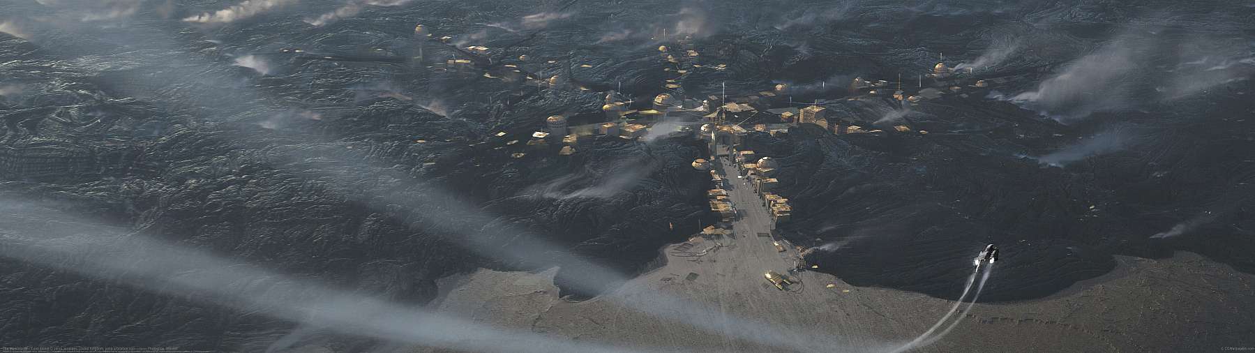 The Mandalorian : Lava planet ultrawide achtergrond