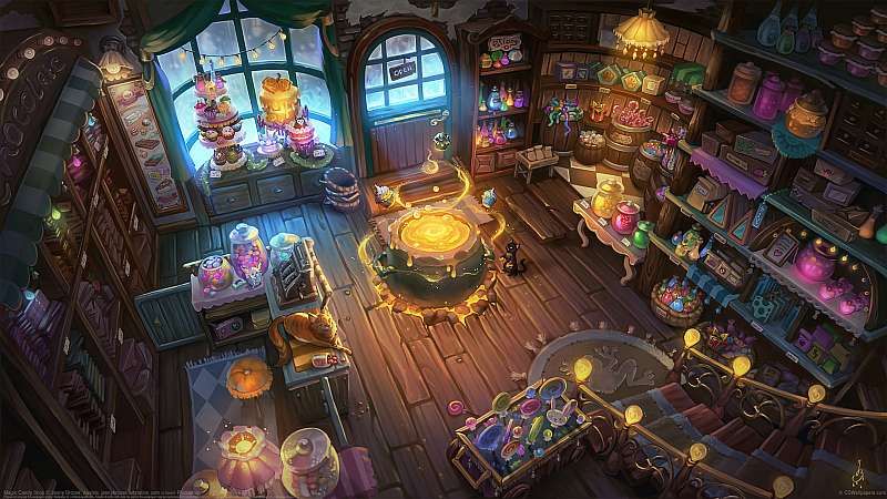 Magic Candy Shop achtergrond