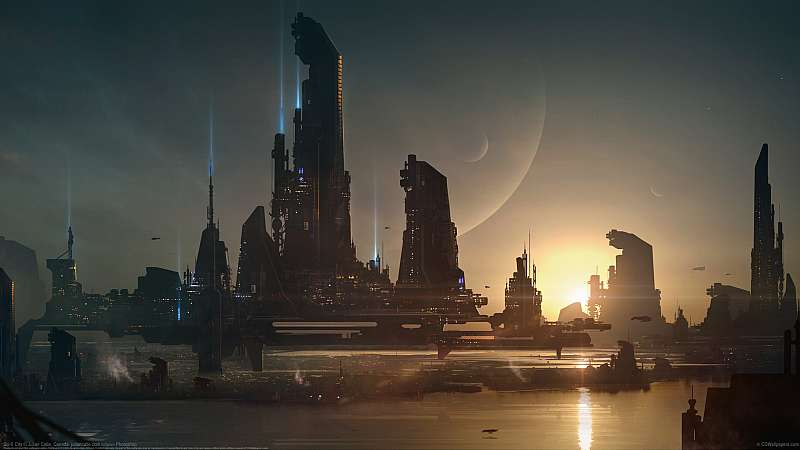 Sci-fi City achtergrond