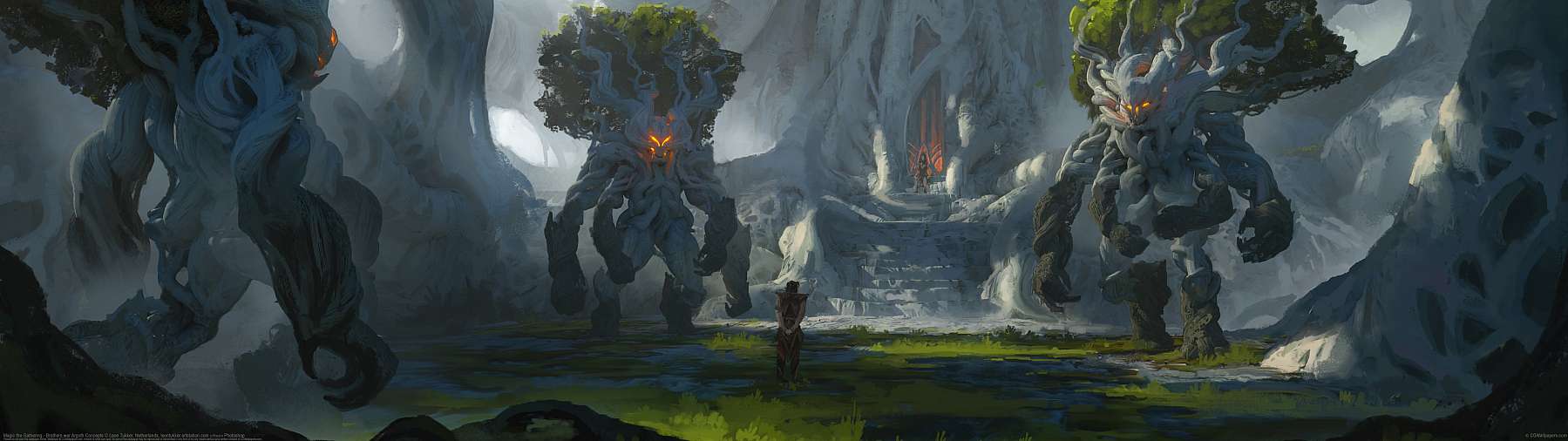 Magic the Gathering - Brothers war Argoth Concepts ultrawide achtergrond