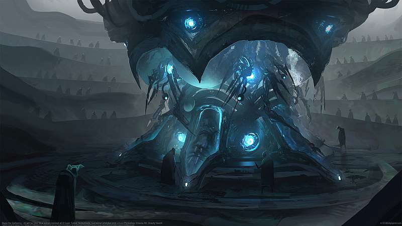 Magic the Gathering - All will be One: Blue sphere concept art achtergrond
