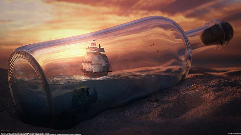 Ship in a Bottle achtergrond
