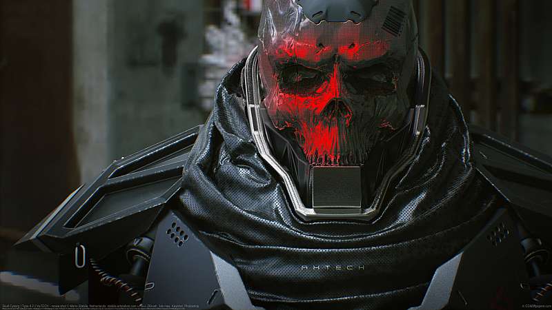 Skull Cyborg | Type 4.2 // AxTECH - movie shot achtergrond