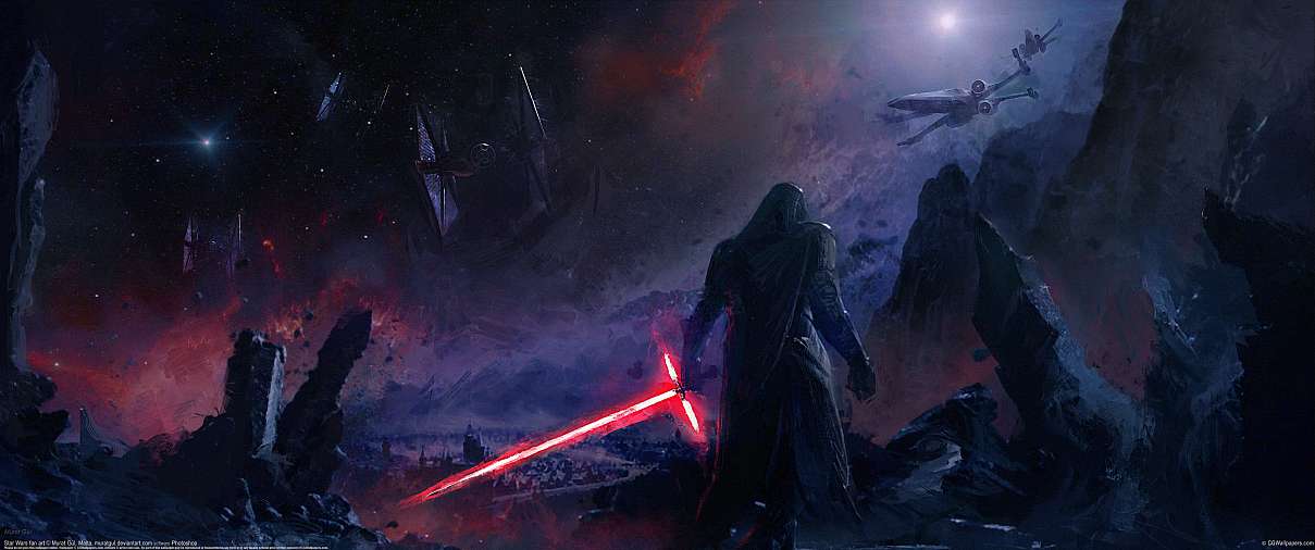 Star Wars fan art ultrawide achtergrond