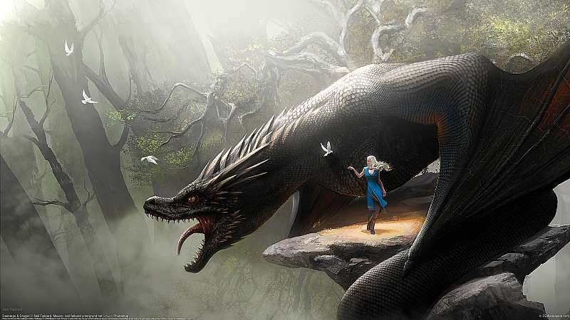 Daenerys & Drogon achtergrond