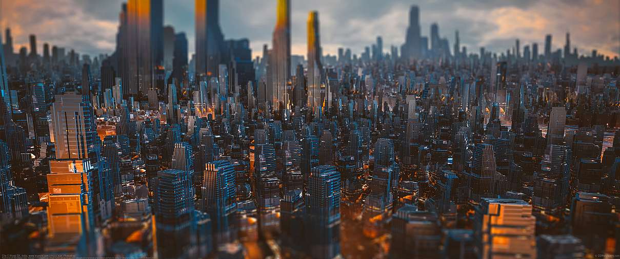 City ultrawide achtergrond